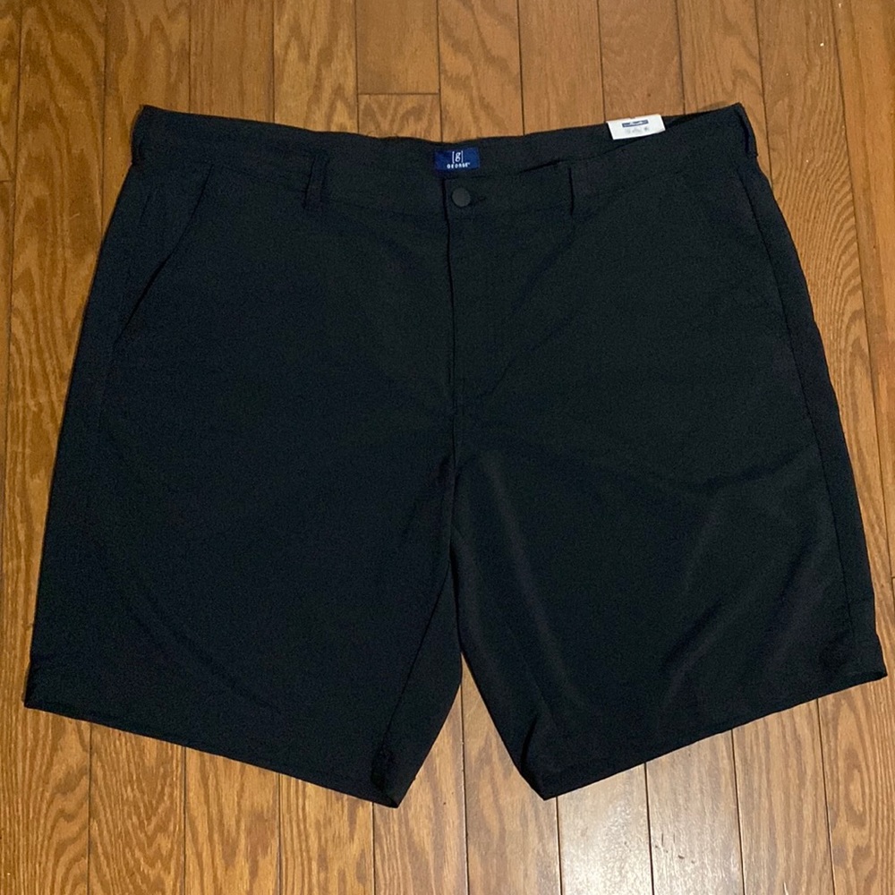 George  Big Men's Synthetic Flat Front Shorts Size 46